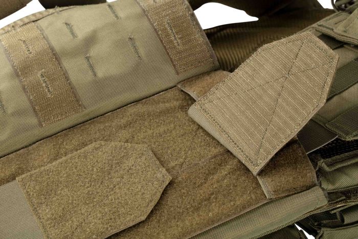 Плитоноска 2Е, Тип 1, з кишенями для бічного захисту і підсумками, Молле, зелена