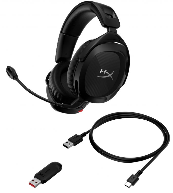 Гарнітура ігрова HyperX Cloud Stinger 2, WL/USB-A, чорний