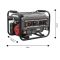Генератор бензиновий GRAPHITE 230В, 2/2.2кВт, ручний стартер, 40кг