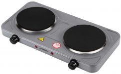 Плитка настільна Ardesto електрична, конфорок - 2 на 1кВт + 1кВт, керування - мех., графіт