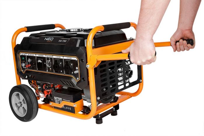 Генератор бензиновий Neo Tools 230В (1 фаза), 2.8/3кВт, електростарт, AVR, 45кг