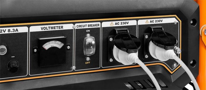 Генератор бензиновий Neo Tools 230В (1 фаза), 2.8/3кВт, електростарт, AVR, 45кг