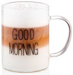 Набір чашок з ручками Ardesto Good Morning , 420мл, 2шт, боросилікатне скло, прозорий