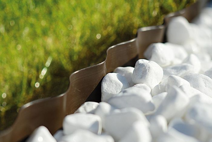 Стрічка газонна Cellfast, бордюрна, хвиляста, 20смх9м, темно-зелений