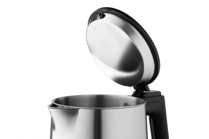 Електрочайник Ardesto Steel Collection 1.7л, Strix, LED дисплей, подвійні стінки, сріблястий