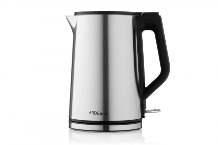 Електрочайник Ardesto Steel Collection 1.5л, подвійні стінки, сріблястий