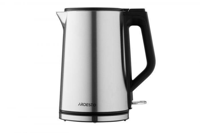 Електрочайник Ardesto Steel Collection 1.5л, подвійні стінки, сріблястий