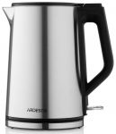 Електрочайник Ardesto Steel Collection 1.5л, подвійні стінки, сріблястий
