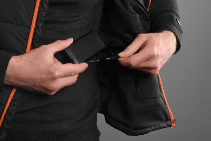 Жилет з підігрівом 2E Heat Power Plus Black з капюшоном, розмір XXL