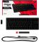 Клавіатура механічна HyperX Alloy Origins Core PBT 87key, Red, USB-A, EN/UA, RGB, чорний