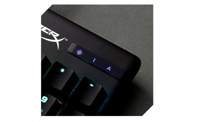 Клавіатура механічна HyperX Alloy Origins PBT 104key, Red, USB-A, EN/UA, RGB, чорний