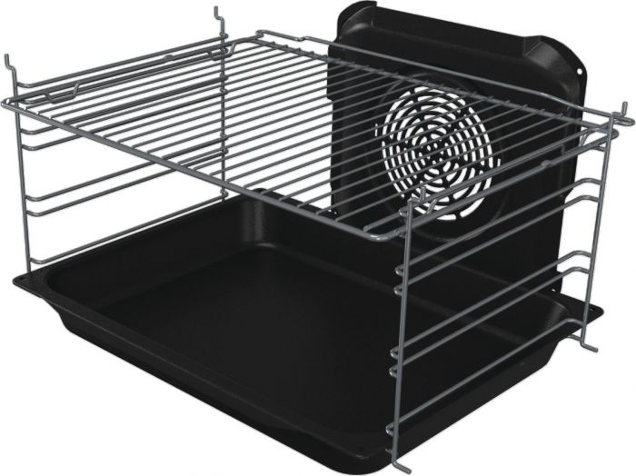Плита Gorenje комбінована, 71л, 60x60см, дисплей, емальовані реш, програматор IconLed, білий