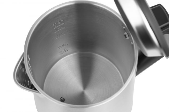 Електрочайник Ardesto Steel Collection 1.7л, Strix, LED дисплей, подвійні стінки, сріблястий