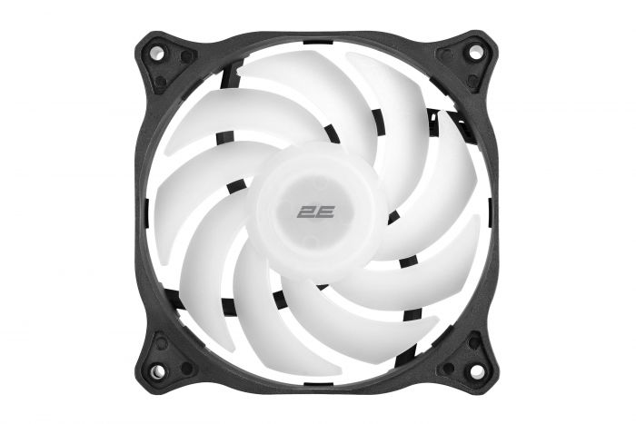 Корпусний вентилятор 2E GAMING F120-ARGB, 120мм, 1200rpm, 3pin, 3pin +5VARGB, 24dBa, чорний