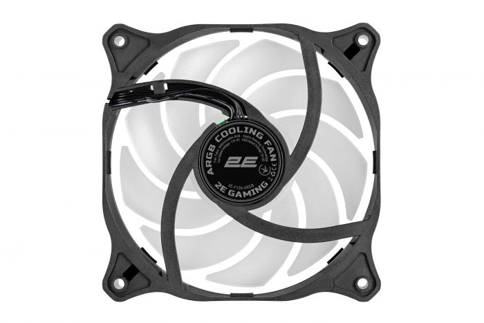 Корпусний вентилятор 2E GAMING F120-ARGB, 120мм, 1200rpm, 3pin, 3pin +5VARGB, 24dBa, чорний