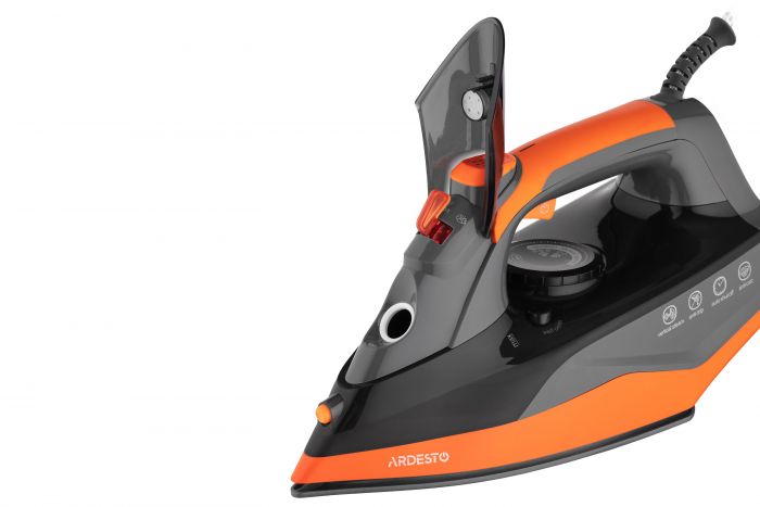 Праска Ardesto IR-C2233-GR, 2200Вт, 340мл, керам. підошва, чорно-помаранчевий