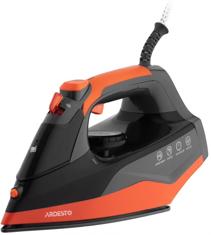 Праска Ardesto IR-C2233-GR, 2200Вт, 340мл, керам. підошва, чорно-помаранчевий