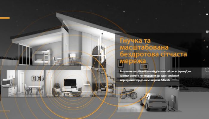 Маршрутизатор ASUS TUF-AX4200 AX4200, 4xGE LAN, 2,5xGE WAN, 1xUSB3.2, MESH