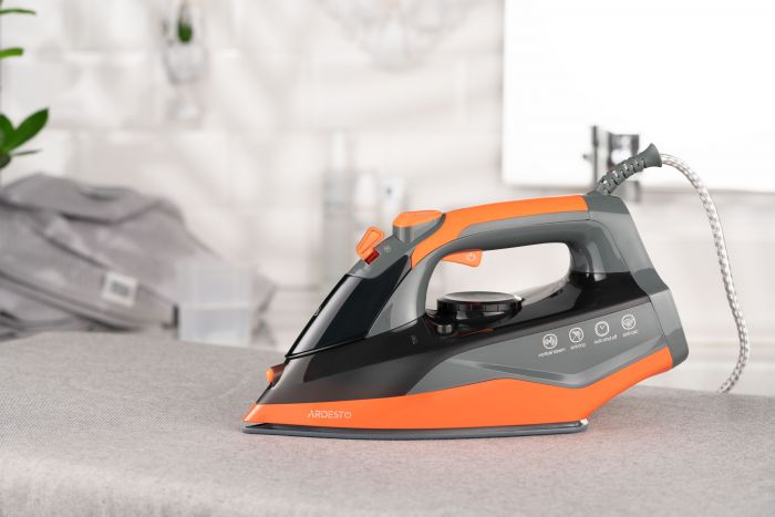Праска Ardesto IR-C2233-GR, 2200Вт, 340мл, керам. підошва, чорно-помаранчевий