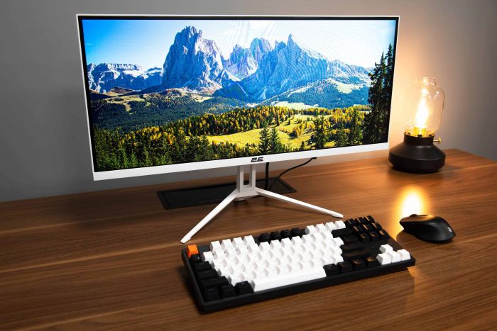 Монітор 2E 25.7" D2621W HDMI, DP, Audio, IPS, 2560x1080, 21:9, 75Hz, FreeSync, White