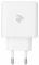 Зарядний пристрій мережевий 2E 65Вт GaN 2хUSB-C/USB-A, PD/QC, білий