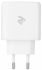 Зарядний пристрій мережевий 2E 65Вт GaN 2хUSB-C/USB-A, PD/QC, білий