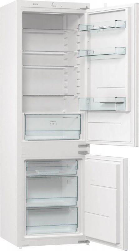 Холодильник Gorenje вбудований з нижн. мороз., 177х55х54см, 2 двері,180(68)л, А+, FrostLess , Зона св-ті, LED дисплей, Білий