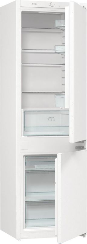 Холодильник Gorenje вбудований з нижн. мороз., 177х55х54см, 2 двері,180(68)л, А+, FrostLess , Зона св-ті, LED дисплей, Білий