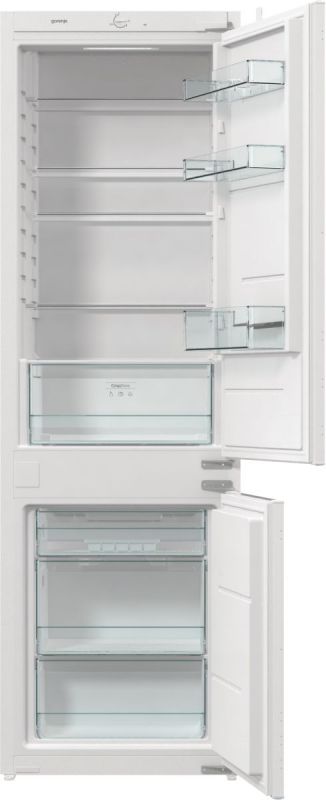 Холодильник Gorenje вбудований з нижн. мороз., 177х55х54см, 2 двері,180(68)л, А+, FrostLess , Зона св-ті, LED дисплей, Білий