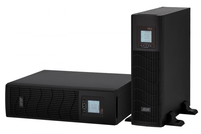 Джерело безперебійного живлення 2E PS1500RT, 1500VA/1200W, RT3U, LCD, USB, 3xC13, 3xSchuko