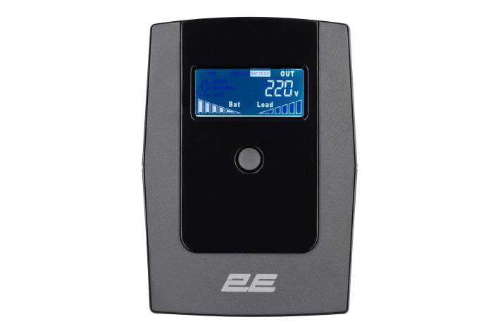 Джерело безперебійного живлення 2E DD850, 850VA/480W, LCD, USB, 2xSchuko