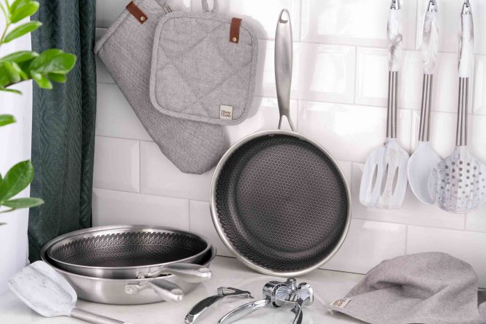 Сковорода ARDESTO Black Mars Avior, 24см, нержавіюча сталь Triply