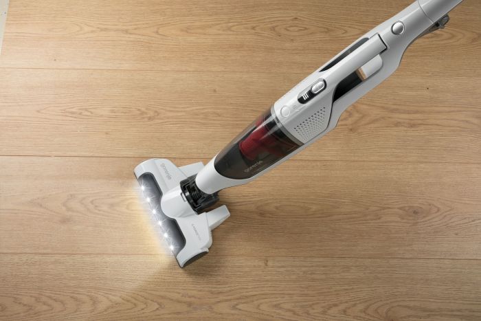 Пилосос Gorenje бездротовий, 162Вт, конт пил -0.5л, автон. робота до 60хв, HEPA, 2 в 1, підсвічування, індикатор, синій