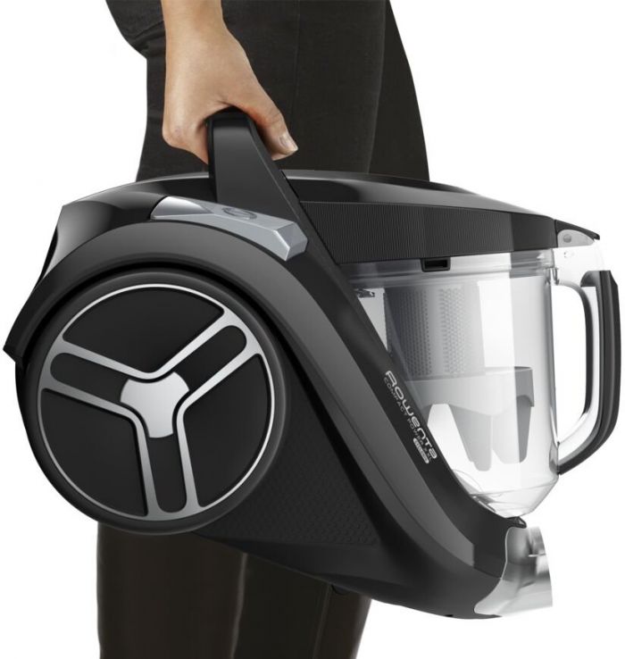 Пилосос Rowenta контейнерний Compact Power XXL Classic + Kit, 900Вт, конт пил -2.5л, HEF system, чорний