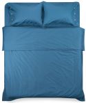 Простирадло Ardesto Mix&Match, 180х240см, 100% бавовна, сатин, синій