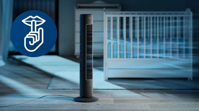 Вентилятор Philips колонний, 110см, 40Вт, пульт ДК, дисплей, графіт
