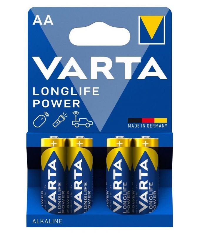 Батарейка Varta Longlife Power лужна AA блістер, 4 шт