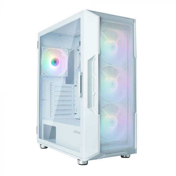 Корпус Zalman I3 Neo без БЖ, 1xUSB3.0, 2xUSB2.0, 4x120мм RGB, VGA 355мм, LCS ready, TG Side Panel, ATX, білий