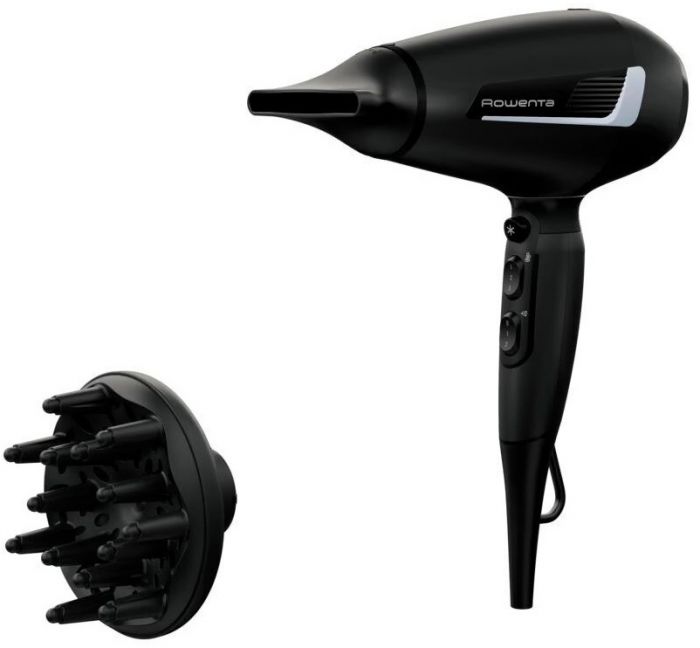 Фен Rowenta Pro Expert, 2100Вт, 3 режими, дифузор, іоніз-я, хол. обдув, чорний