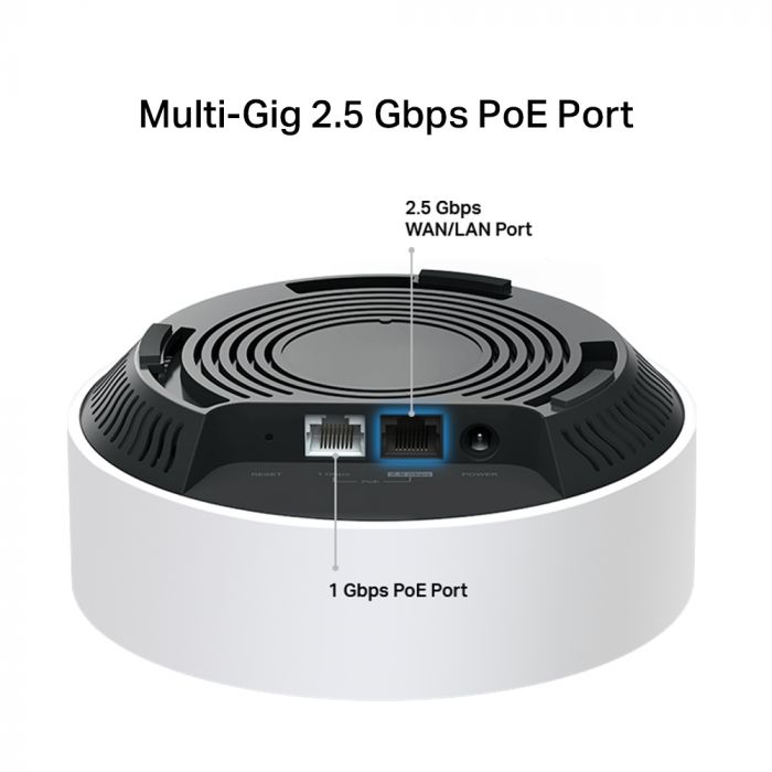 Система WiFi-Mesh TP-LINK Deco X50 AX3000, 1xGE LAN/WAN, 1x2,5GE LAN/WAN, 1мод, PoE