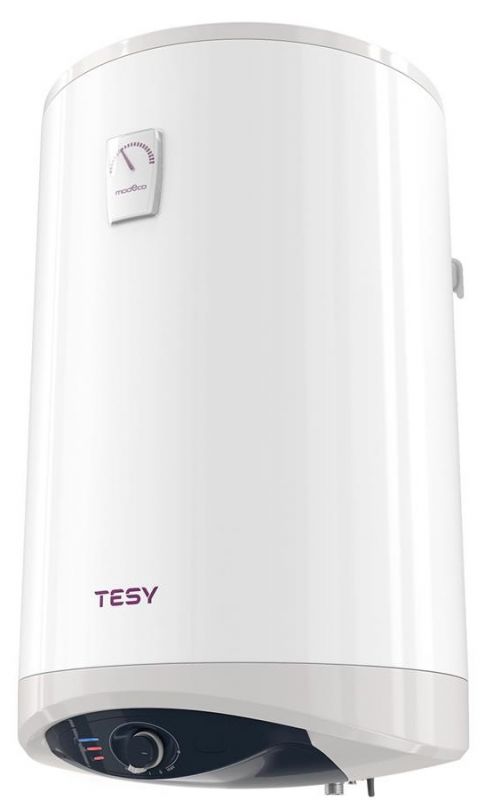 Водонагрівач електр. TESY Modeco Ceramic круглий GCV 804724D C21 TS2RC, 80л, 2,4кВт, сухий тен, мех. кер-ння, B, білий