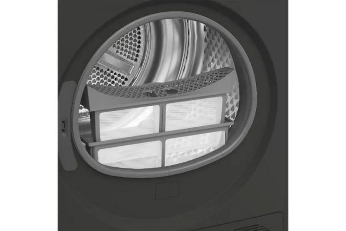 Сушильна машина Beko тепловий насос, 8кг, A++, 60см, дисплей, підсвітка барабану, сірий
