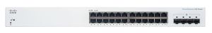 Комутатор Cisco CBS220 24хGE, 4x1G SFP, Smart