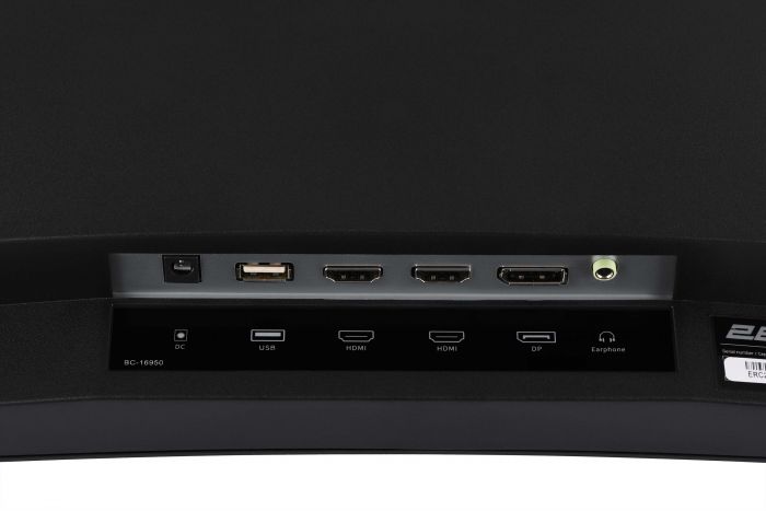 Монітор 2E GAMING 31.5" G3223B 2xHDMI, DP, MM, VA, 2560x1440, 165Hz, 1ms, CURVED, FreeSync, HAS