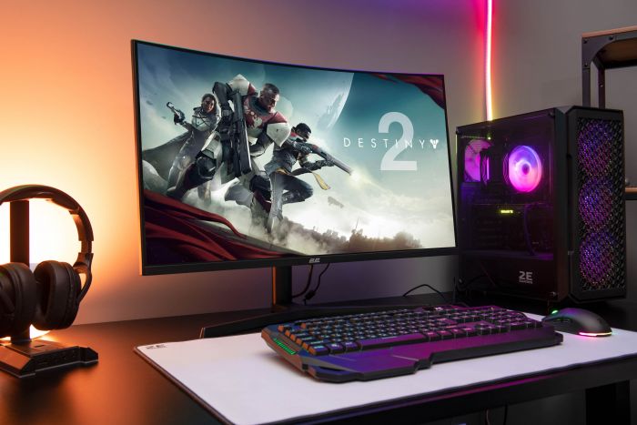 Монітор 2E GAMING 31.5" G3223B 2xHDMI, DP, MM, VA, 2560x1440, 165Hz, 1ms, CURVED, FreeSync, HAS