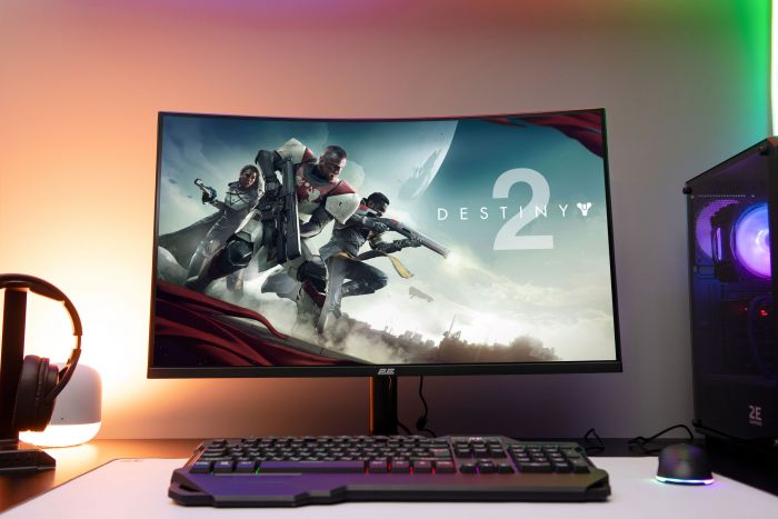 Монітор 2E GAMING 31.5" G3223B 2xHDMI, DP, MM, VA, 2560x1440, 165Hz, 1ms, CURVED, FreeSync, HAS