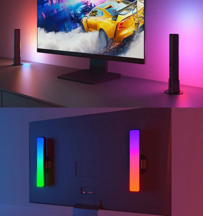 Набір підсвічування Govee H6056 Flow Plus Light Bars, RGBICWW, WI-FI/Bluetooth, чорний