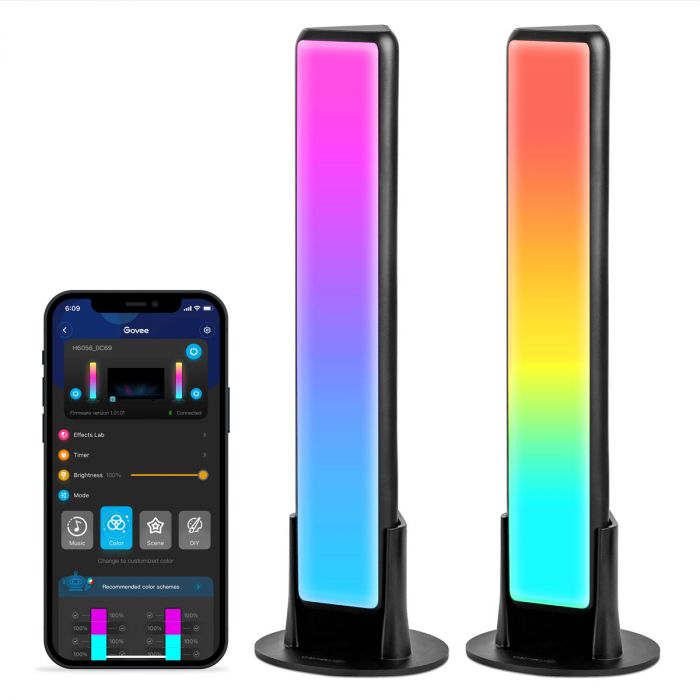 Набір підсвічування Govee H6056 Flow Plus Light Bars, RGBICWW, WI-FI/Bluetooth, чорний