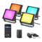 Набір настінних світильників Govee H7060 LED Smart Flood Lights, 4шт, RGBICWW, WI-FI/Bluetooth, чорний