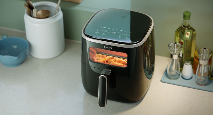 Мультипіч Philips Airfryer 3000 Series Xl, 1700Вт, чаша-5.6л, сенсорне керув., пластик, чорний